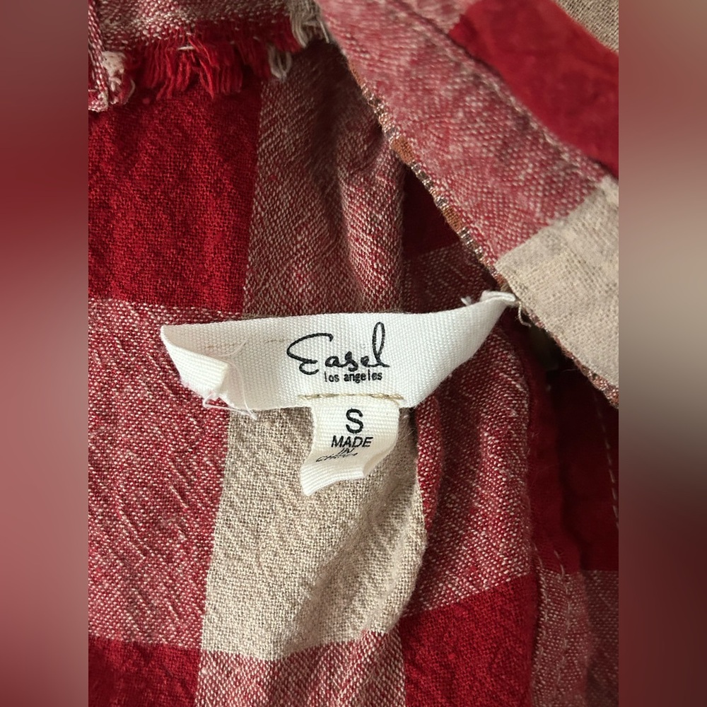 Easel Patchwork/Distressed Button Down - Picture 7 of 9